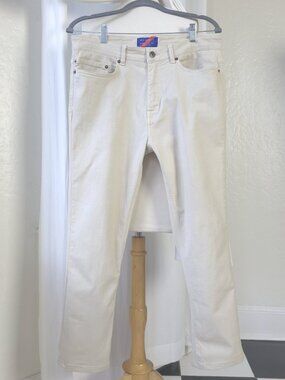 Best Made Co Men’s Beige Stretch Cotton 5-Pocket Pants 32W 32L Made in Italy